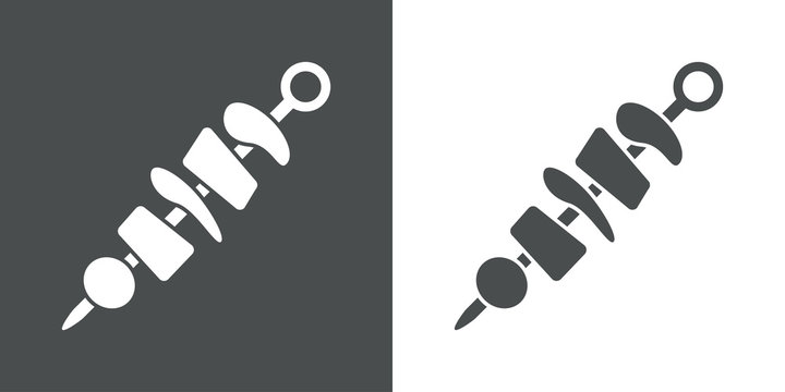 Icono plano brocheta #1