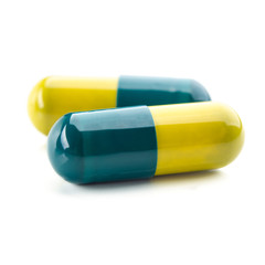 close up of two capsule