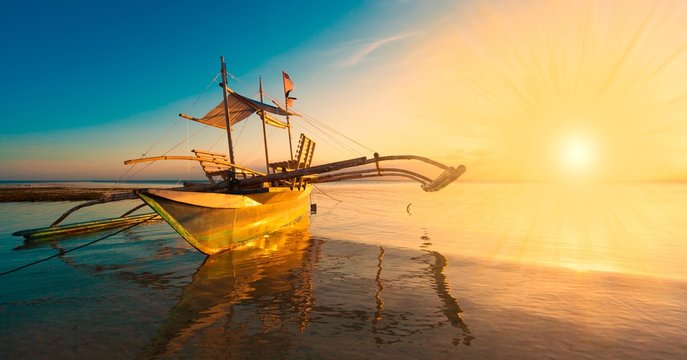 Philippines,  sunset boat