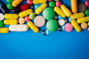 colorful pills and tablets