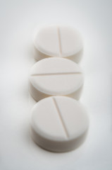 close up of tablets