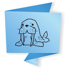 walrus doodle