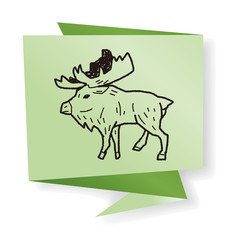 elk doodle
