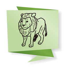lion doodle