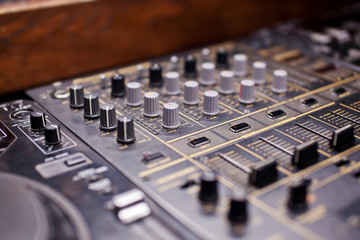 Mixing Console at the night club