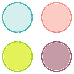 Set of badges and labels