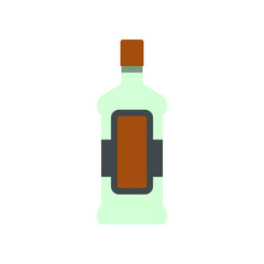 A bottle of alcohol and a glass icon 