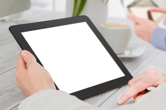 Digital tablet with isolated screen.