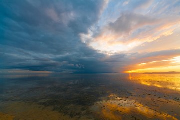 Obraz premium sunset tropical sea