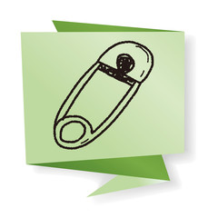safety pin doodle