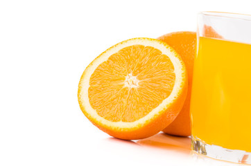 orange fruits and juice
