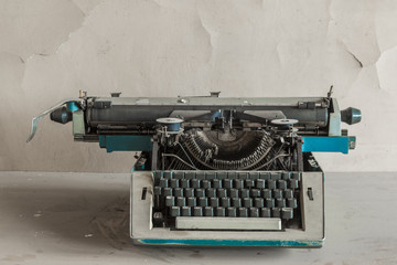 Old typewriter. Old communication technology