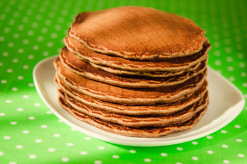 sweet chocolate pancakes