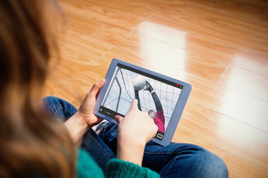 Composite image of view of lecture app