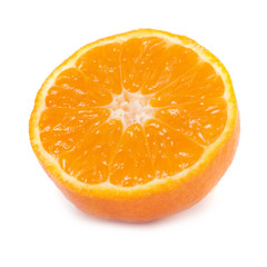 Half of orange mandarin