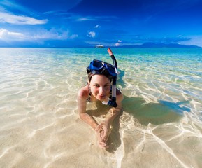 Philippines Woman snorkeling!
