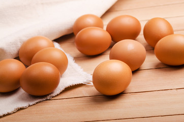 group of chicken eggs