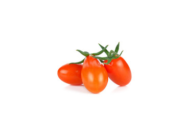 cherry tomatoes isolated on white background