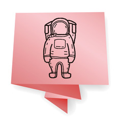 astronaut doodle