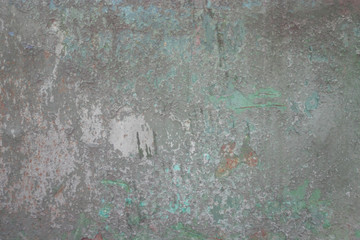Texture of  old gray paint on small area of surface
