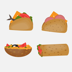 Turkish Fast food, Traditional  street food, Turkish cuisine.