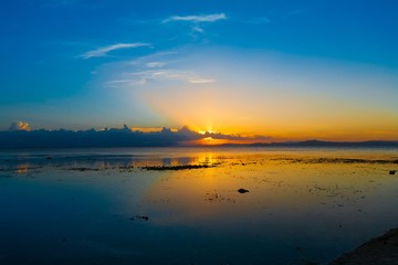 Fototapeta premium sunset tropical sea