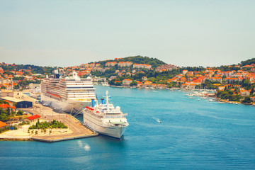 View of harbor in Dubrovnik. Croatia.