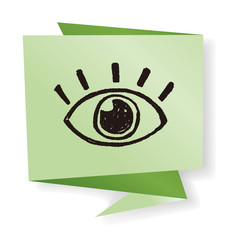 Obraz premium eye doodle