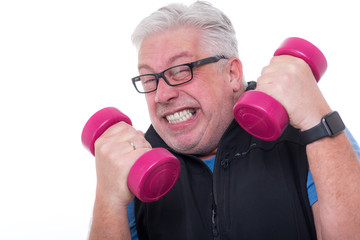 mann zeigt durchhaltevermögen beim sport