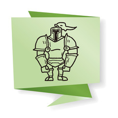 knight doodle