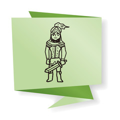 knight doodle