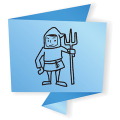 medieval people doodle