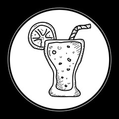 Simple doodle of a drink