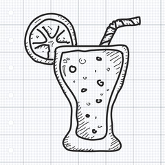 Simple doodle of a drink