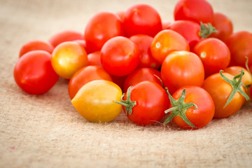 close up of cherry tomatoes