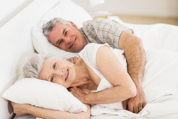Obraz na płótnie Canvas Senior couple in bed