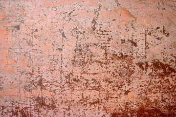 texture of an old, scratched rusty metal