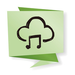 cloud music doodle