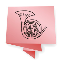 French Horn doodle