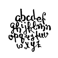 Vector handmade brush script, good lettering eps