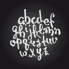 Vector handmade brush script, good lettering eps