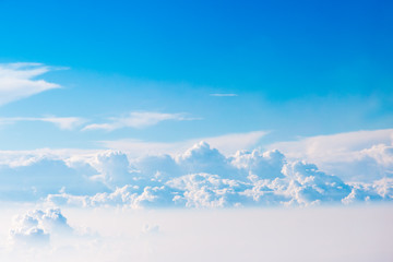 Cloudscape Blue sky and white cloud