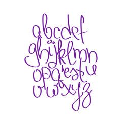 Vector handmade brush script, good lettering eps