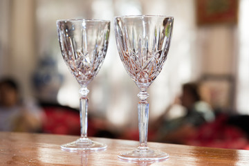 Wine glass decorations