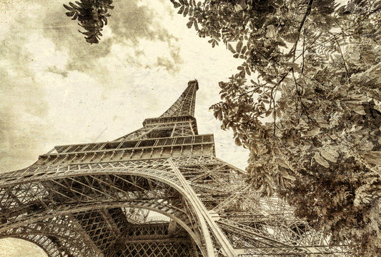 Vintage photo of Paris