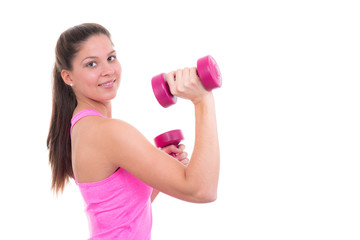 frau hält sich fit