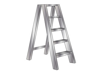 metallic ladder