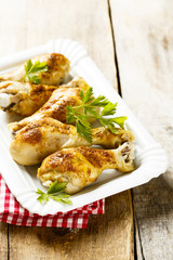Baked chicken legs