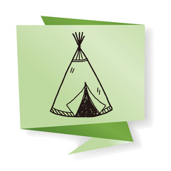 Indians tent doodle