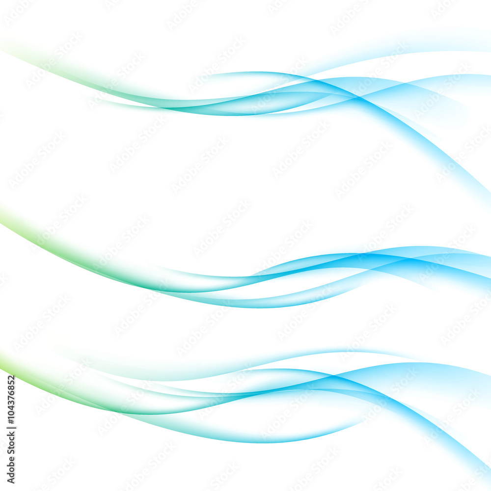 Canvas Prints three minimalistic divider wave swoosh set